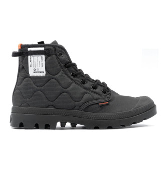 Palladium Pampa Re-Quilted stvlar svart