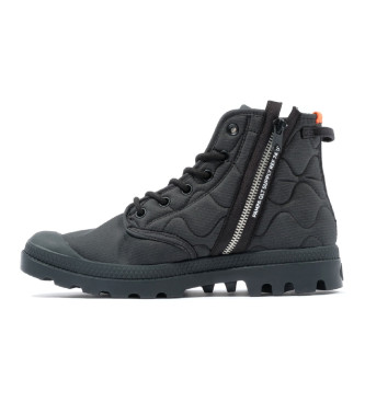 Palladium Botas Pampa Re-Quilted negro