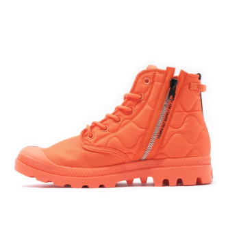 Palladium Botas Pampa Re-Quilted cor de laranja