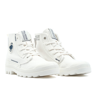 Palladium Bottes Pampa Underlayer blanches