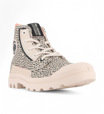 Palladium Pampa beige ankelstvlar