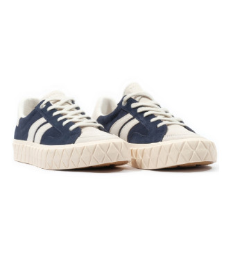 Palladium Palla Ace Lo - Baskets en cuir bleu marine