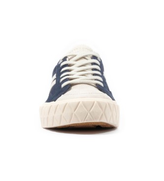 Palladium Palla Ace Lo - Baskets en cuir bleu marine