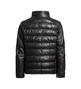 Parajumpers Giacca di Pelle Ernie nera