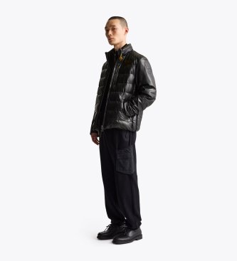 Parajumpers Giacca di Pelle Ernie nera