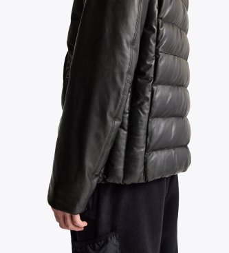Parajumpers Giacca di Pelle Ernie nera