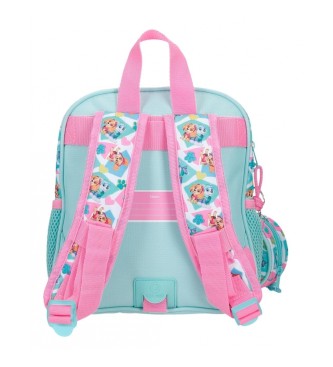 Joumma Bags Paw Patrol nursery backpack Friendship fun adaptable to turquoise trolley