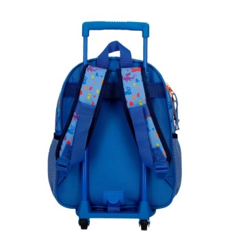 Joumma Bags Paw Patrol Rescue Knights 33cm plecak z wózkiem niebieski