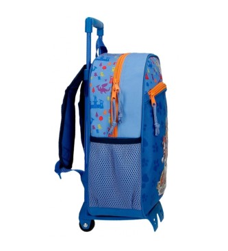 Joumma Bags Paw Patrol Rescue Knights 33cm plecak z wózkiem niebieski