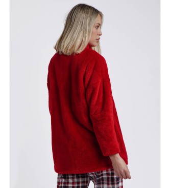 Aznar Innova Cute Snoopy long sleeve warm dressing gown red