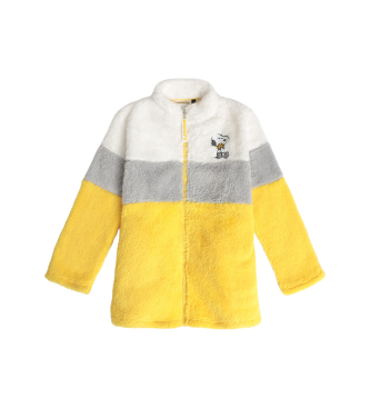 Aznar Innova Snoopy Funny Long Sleeve Striped Smock jaune