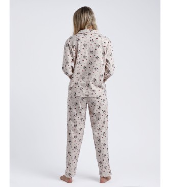 Admas Liefde is een beste vriend Pyjama Set met lange mouwen lila