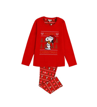 Aznar Innova Vrolijk kerstfeest Pyjama met lange mouwen rood