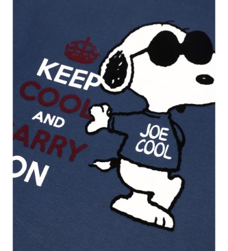 Aznar Innova Piżama z długim rękawem Snoopy Cool Navy