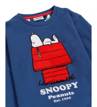 Aznar Innova Pijama de manga comprida Snoopy Home azul