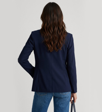 PennyBlack Zweireihiger Blazer aus Cady Bussola in Marineblau