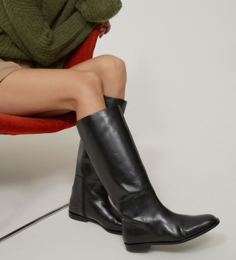 PennyBlack Stivali Fianco in pelle nera
