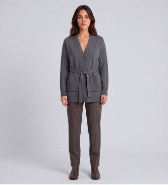 PennyBlack Strickjacke mit Kragen in Grau