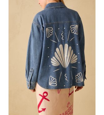 PennyBlack pbbgelo Denim blaues Hemd