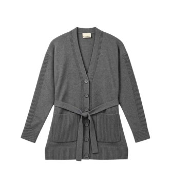 PennyBlack Strickjacke mit Kragen in Grau
