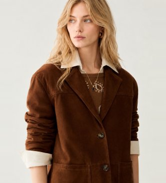 PennyBlack Chaqueta de cuero Pbbpala marrón