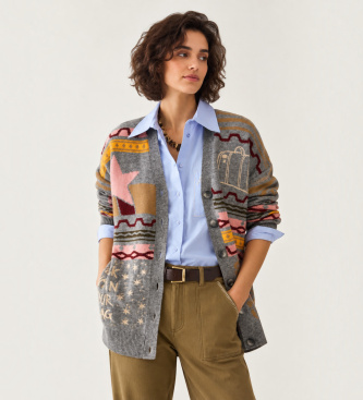 PennyBlack Cardigan Pavido gris