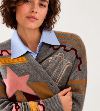 PennyBlack Cardigan Pavido gris