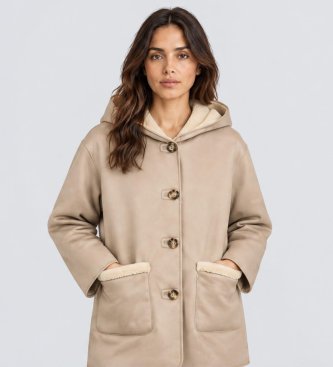 PennyBlack Beiger Blocusta-Mantel