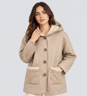 PennyBlack Beiger Blocusta-Mantel
