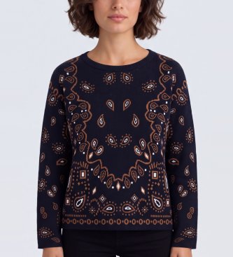 PennyBlack Marineblauer Samba-Pullover