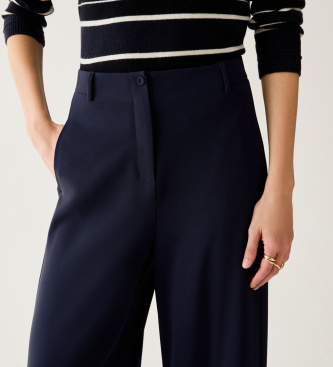 PennyBlack Weite Hose aus Povatta-Cady in Marineblau