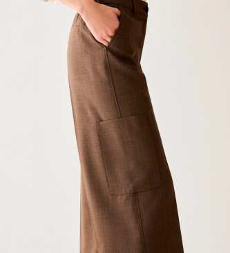 PennyBlack Cargo-Hose aus reiner Feluca-Wolle in Braun