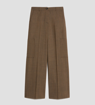 PennyBlack Cargo-Hose aus reiner Feluca-Wolle in Braun