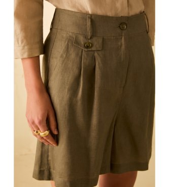 PennyBlack Leinen-Shorts Pbbaddobbo gr�n