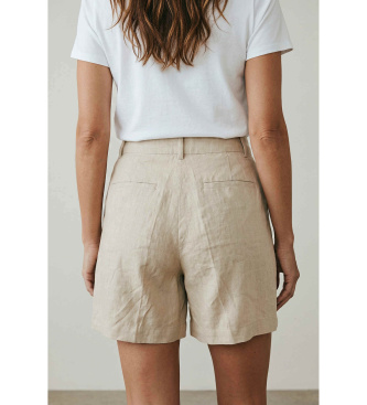 PennyBlack Short en lin Pbbaddobbo beige