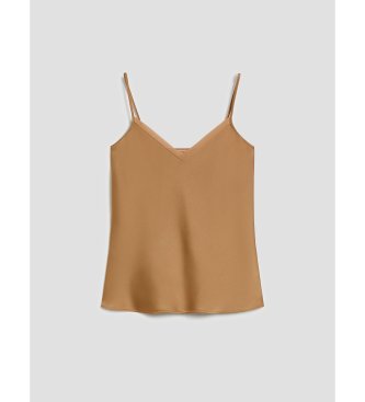 PennyBlack Top-Bluse aus beigem Pbpstilla-Stoff