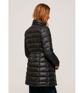 Pepe Jeans Agnes black quilted coat