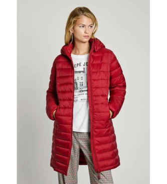 Pepe Jeans Ammy Coat Lang rdbrun