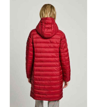 Pepe Jeans Ammy Coat Lang rdbrun