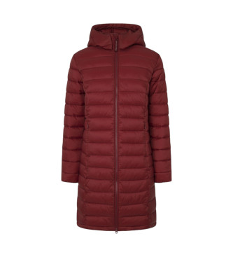 Pepe Jeans Ammy Coat Lang rdbrun