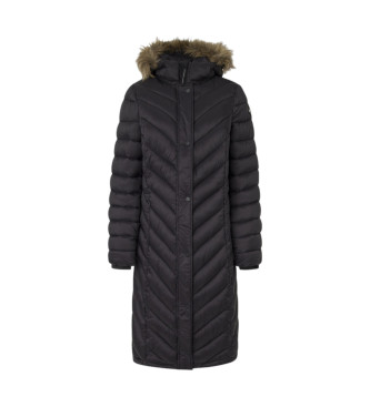 Pepe Jeans Cappotto lungo nero Babs