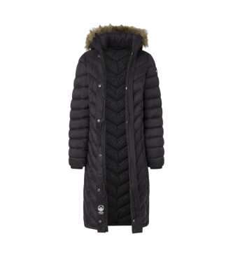 Pepe Jeans Cappotto lungo nero Babs