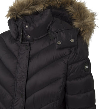 Pepe Jeans Cappotto lungo nero Babs