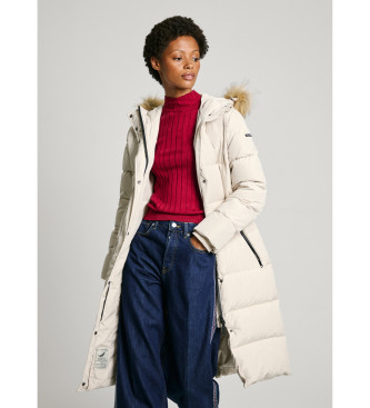 Pepe Jeans Bella coat off-white