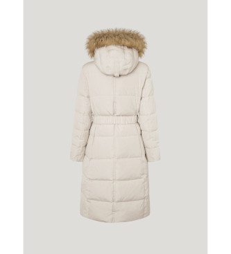 Pepe Jeans Bella frakke off-white