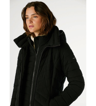 Pepe Jeans Cappotto lungo nero Sann
