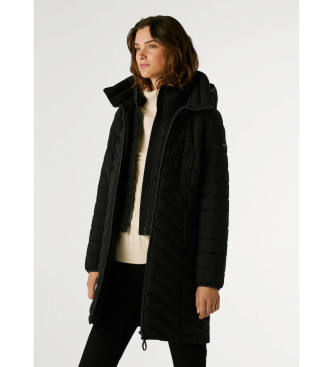 Pepe Jeans Cappotto lungo nero Sann