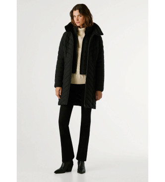 Pepe Jeans Cappotto lungo nero Sann