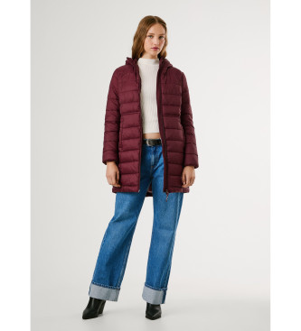 Pepe Jeans Sally Langer Mantel kastanienbraun
