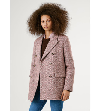 Pepe Jeans Płaszcz Salome różowy